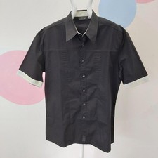 Versace Classic V2 Shirt Size M Mens Black Cotton Designer RMF30-AO
