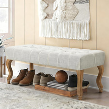 French Vintage Button-Tufted