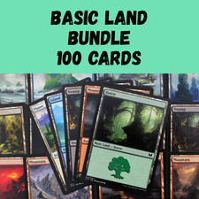 Mtg 100 basic lands - 100,