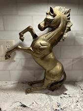 Large Vintage Brass Horse