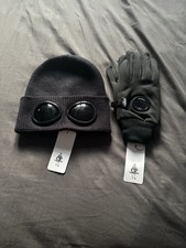C.P. Company Black Beanie And