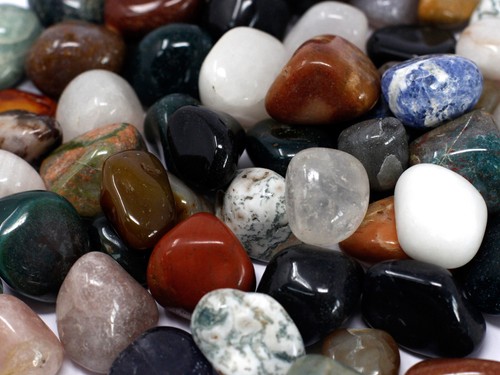 Natural gemstone chips 1kg - natural,