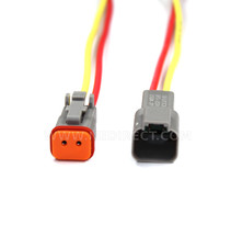 12 AWG Assembled Deutsch 2 Pin