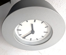 Mikael Warnhammar for IKEA rare 2001 tabletop Klunsa clock Metallic Silver