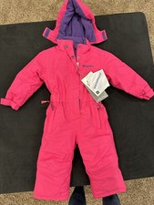 Mountain Warehouse Cloud All In One Waterproof Snowsuit Kids Pink Size 1-2