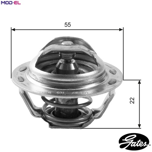 Thermostat coolant th13783g1 - thermostat,