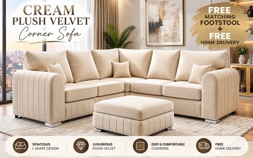 Large corner cream lily - corner,