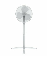 Challenge 16 Inch Pedestal Fan - White - 1 Year Guarantee