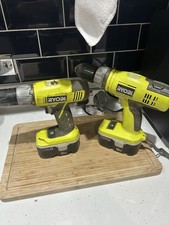 Two Ryobi Drills Cordless One Plus 18 V
