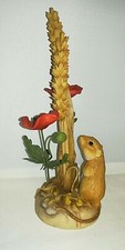 TEVIOTDALE, MOUSE WITH CORN POPPIES 1984, Made in Scotland. Original, Stunning.