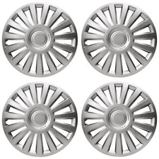 4 x Wheel Trims Lux Hub Caps 15" fits Fiat Punto Doblo Multipla Panda Stilo 500