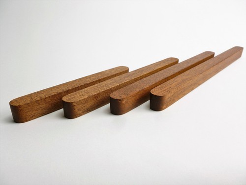Solid sapele wood handles - solid, for