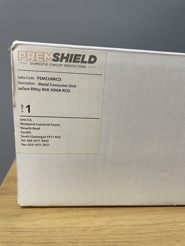 Premshield metal consumer unit - consumer,