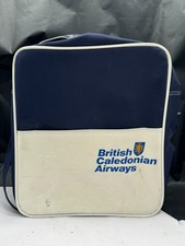 VINTAGE BRITISH CALEDONIAN AIRWAYS FLIGHT BAG RETRO AIRLINE CARRY ON