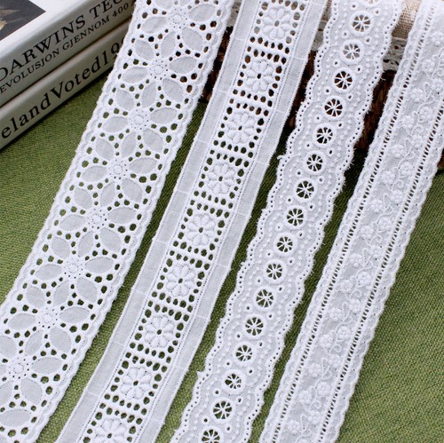 3yards white lace trim vintage - 3yards,