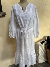 Isabel Marant Étoile Linen Maxi Dress White Size 42