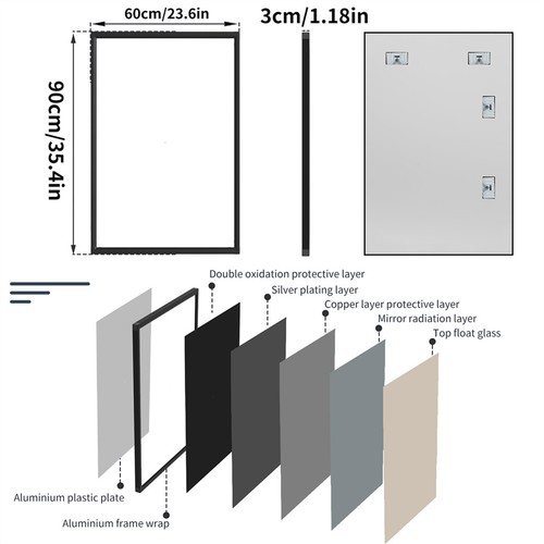 Large rectangular wall - large,