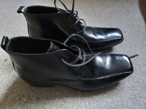 Mens black lace boots size - boots.,