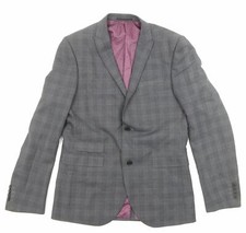 NEXT Mens Grey Plaid Polyester