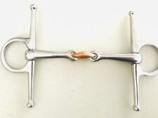 Full Cheek Stainless Steel Horse Bit with Copper Lozenge