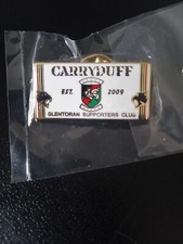 NEW GLENTORAN FC PIN BADGE, CARRYDUFF SUPPORTERS CLUB.