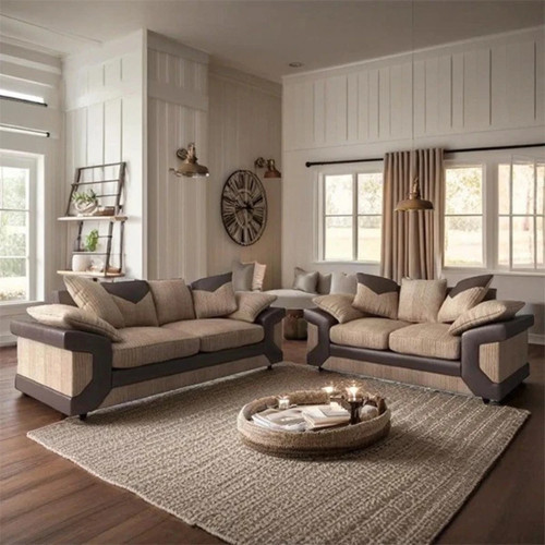 Corner jumbo cord sofa set - corner,