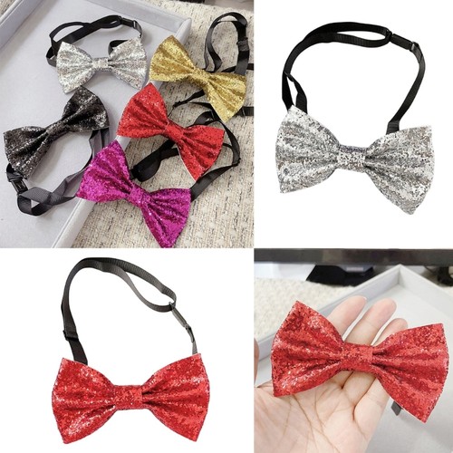 Adjustable sequins bowtie for - bowtie,