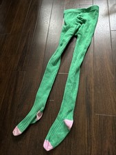 Mini Boden Green Tights 5-6
