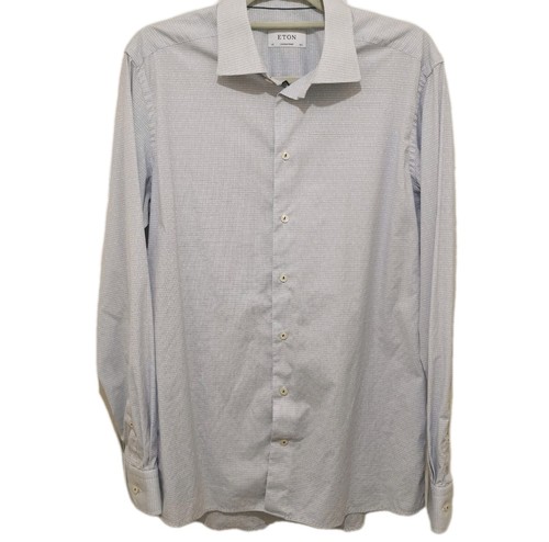 Eton shirt mens 42 - 42, blue