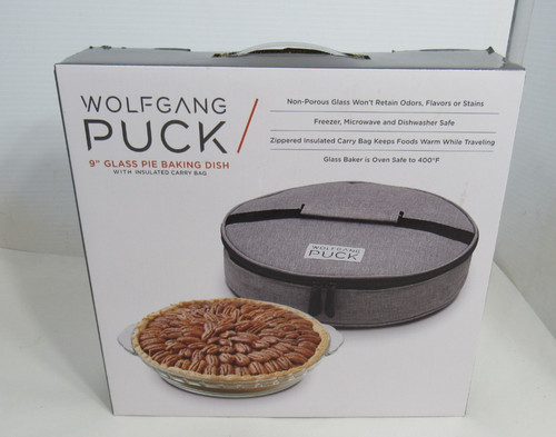 Wolfgang puck glass pie - 9",