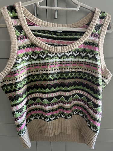 Monsoon fair isle sleeveless - isle,
