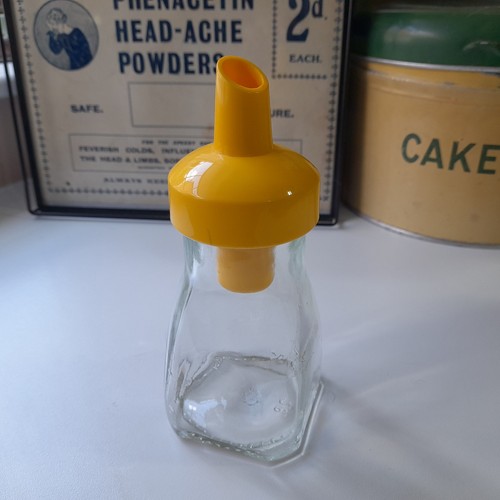 Vintage sugar shaker glass - shaker,