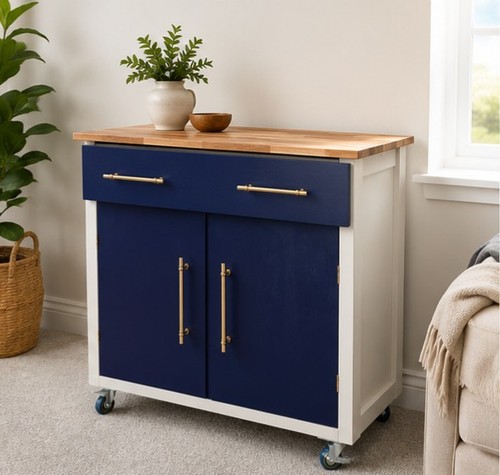Hand painted sideboard oak - sideboard:,