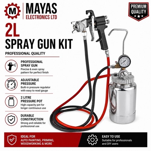 Spray gun paint tank - 2l, kit