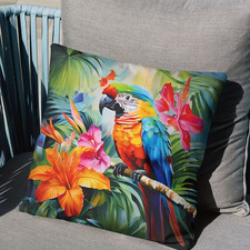 Beautiful  parrot  print sofa