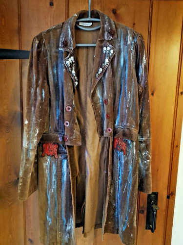 Batman themed brown - brown, velvet