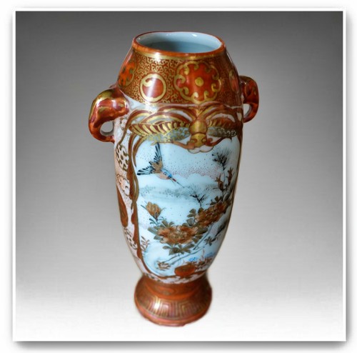 Antique japanese satsuma vase - japanese,