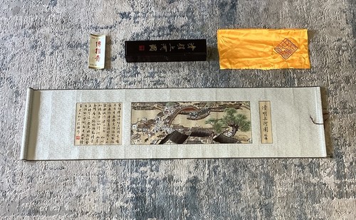 Chinese silk scroll - scroll, painting
