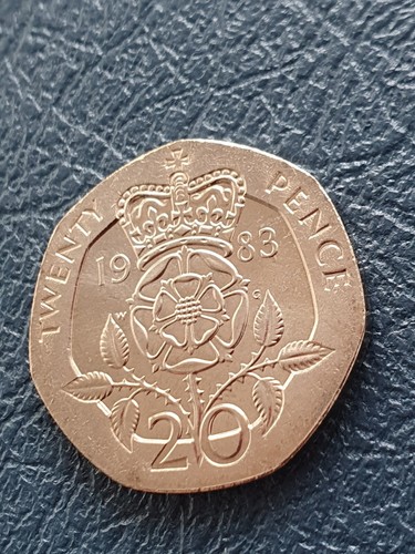 1983 bunc 20p - tudor, rose