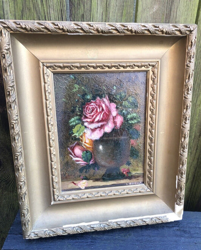 Oil painting antique french - painting,