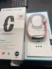 Fitbit alta HR Size S/P With 4 Straps. Used