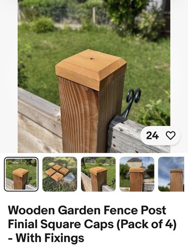 Wooden garden fence post - fence,