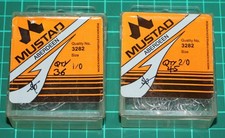 Mustad ‘Aberdeen’ Sea-Fishing Hooks - Sizes 1/0 & 2/0 (1 box of each size)