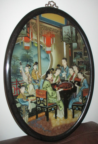 Vintage reverse glass - reverse,