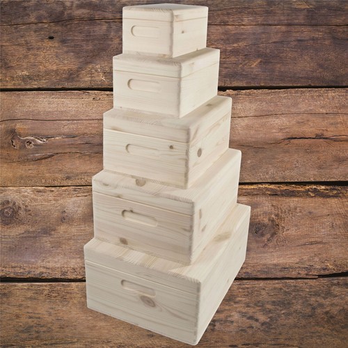 Wooden lidded decorative - lidded,