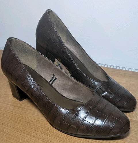 Pavers brown crocodile print - pavers,