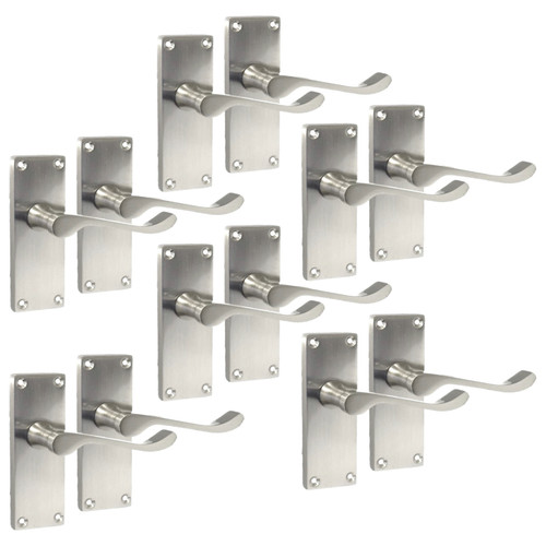 Door handles satin - handles, nickel