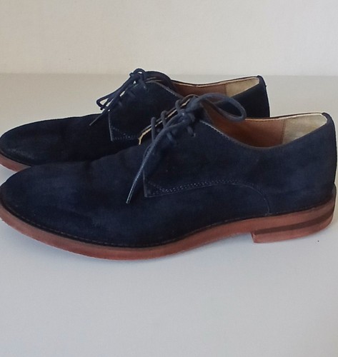 Men navy blue suede - navy, derby