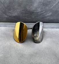 Bicolor Sterling Silver Cuff
