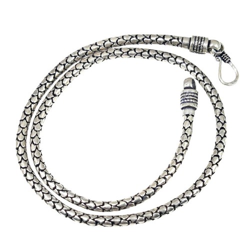 Snake python necklace 925 - snake,
